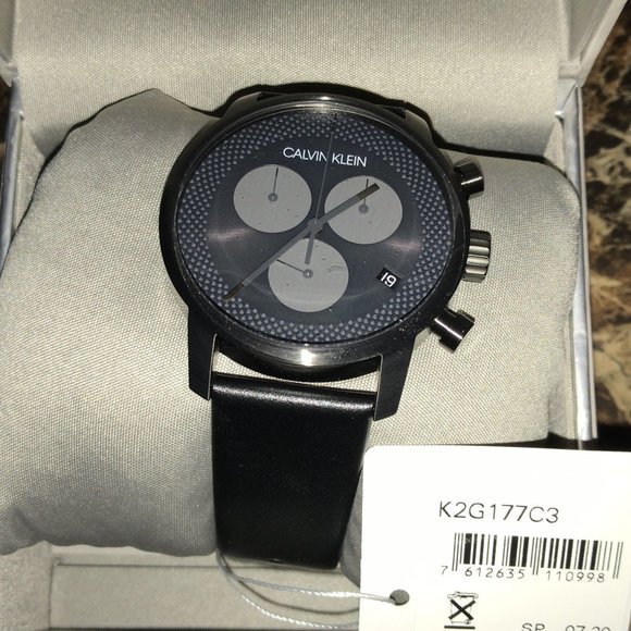 COPY - Men's CK Chronograph City Black Watch - K2G177C3 - Picture 1 of 1